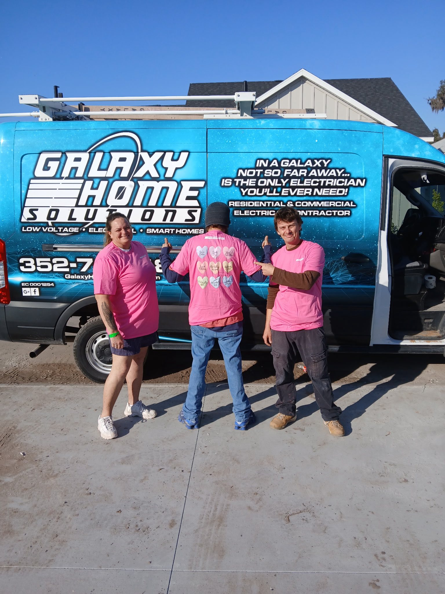 Galaxy Home Solutions service van